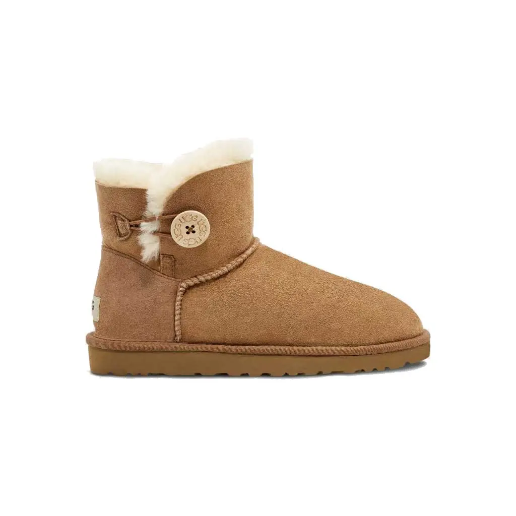 Ugg Women's Mini Bailet Button Ii Boot - Chestnut 1