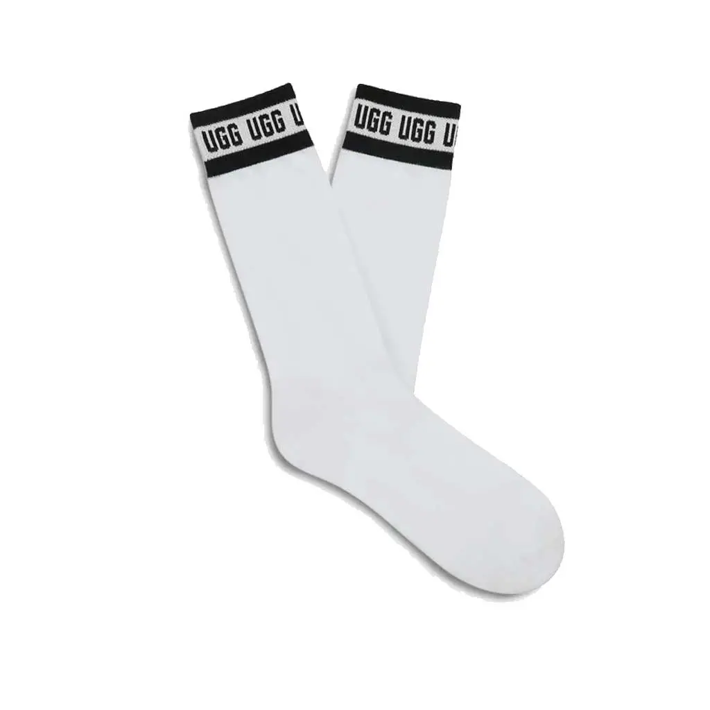 Ugg Women's Graphic Crew Socks - White 1