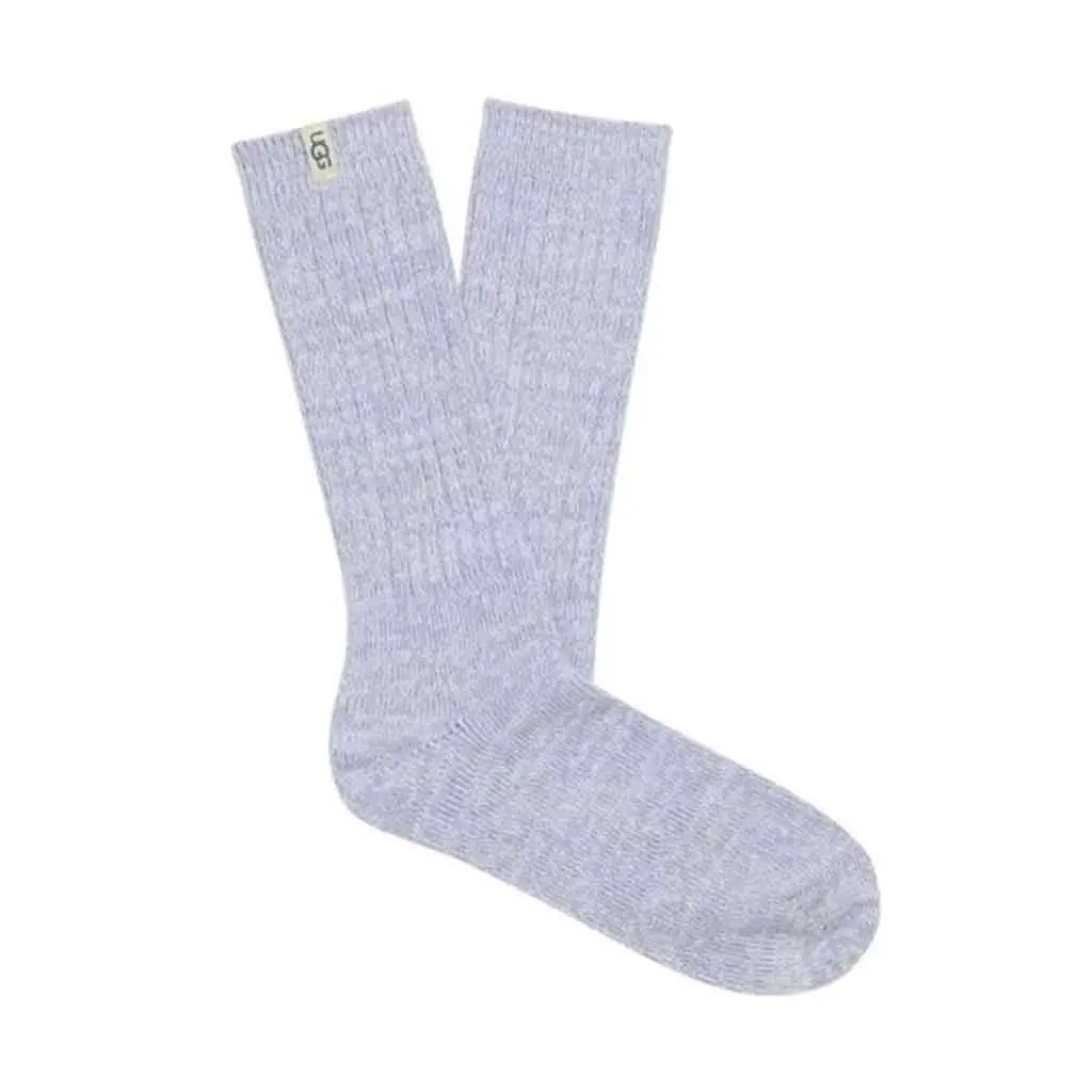 Ugg Rib Knit Slouchy Crew Socks - Icelandic Blue 1