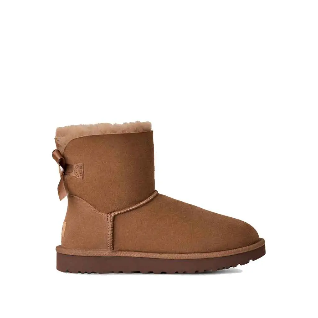 Ugg Women's Mini Bailey Bow Ii Boot - Rocky Oak 1