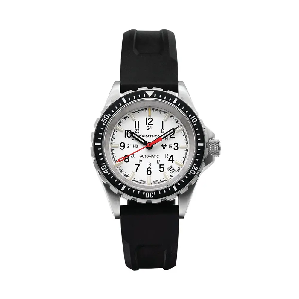 Msar Type Ii Diver's Automatic Arctic Edition 36Mm - White On Rubber Strap 1