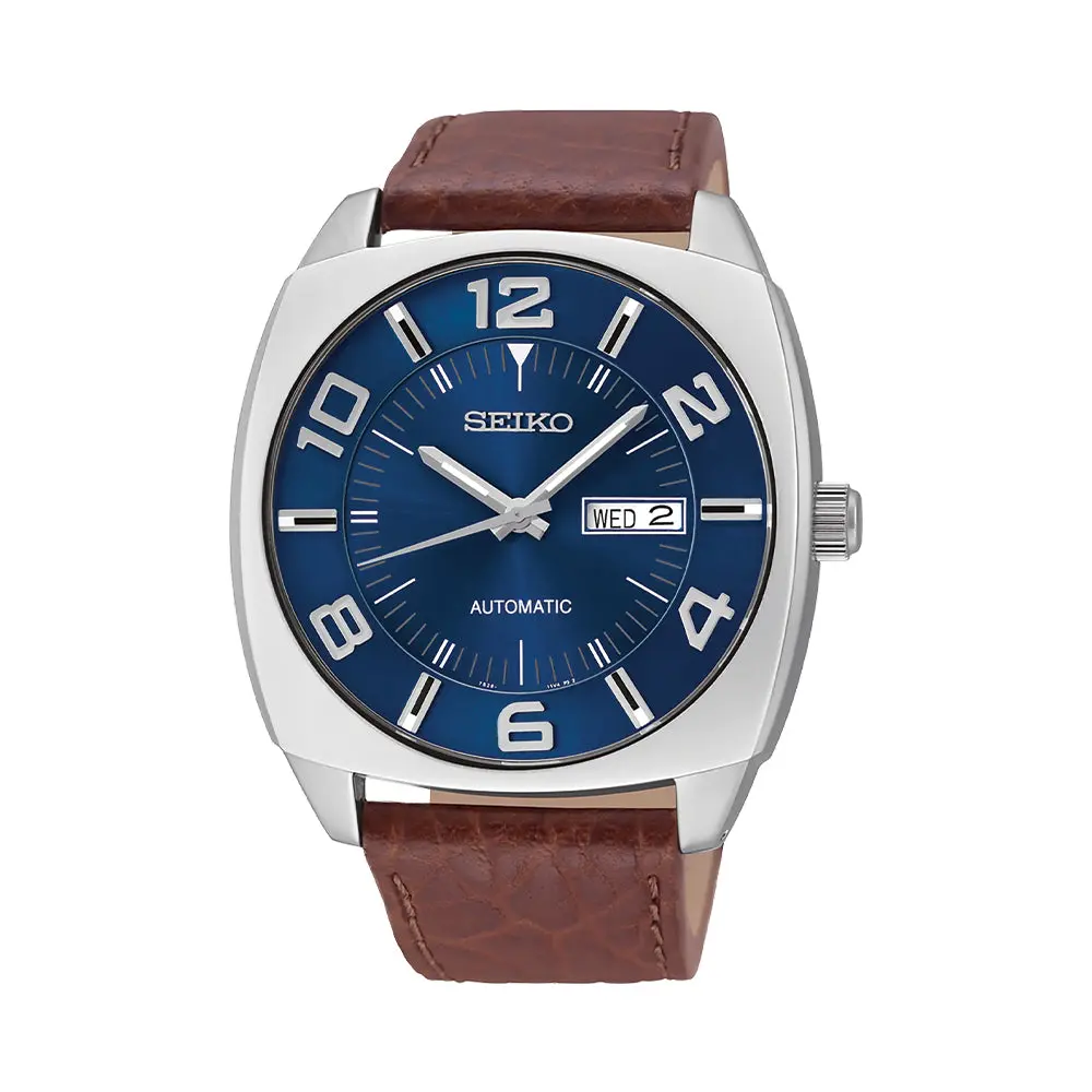 Snkn37 Recraft Series 43.5Mm - Blue On Leather Strap 1