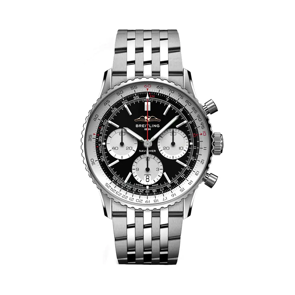 Navitimer B01 Chronograph 41Mm - Black On Bracelet 1