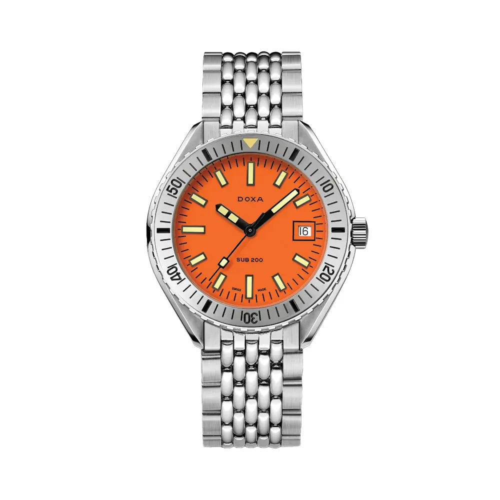 Sub 200 Professional 42Mm - Orange On Bracelet 1