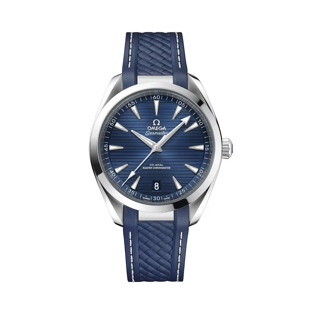 Seamaster Aqua Terra 150M 41Mm - Blue On Rubber Strap 1