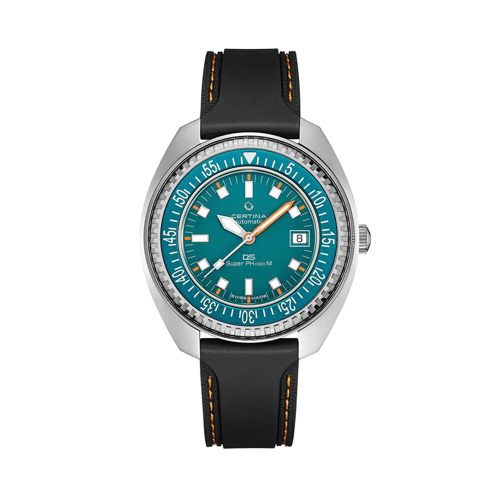 Ds Super Ph1000m Stc 43.5Mm - Turquoise On Rubber Strap 1