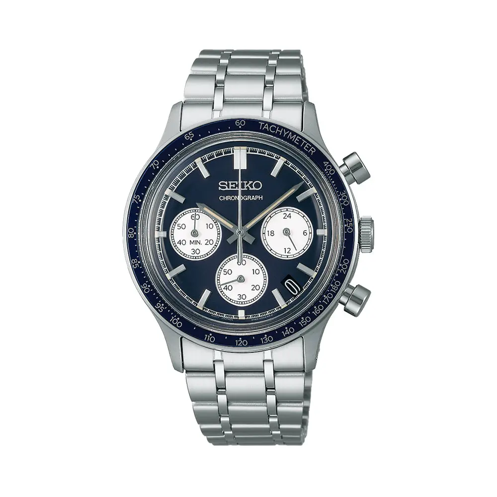 Ssb477 Essentials Chronograph 38.7Mm - Blue On Bracelet 1