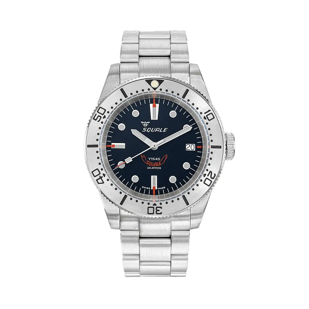 1545 Steel 40Mm - Black On Bracelet 1