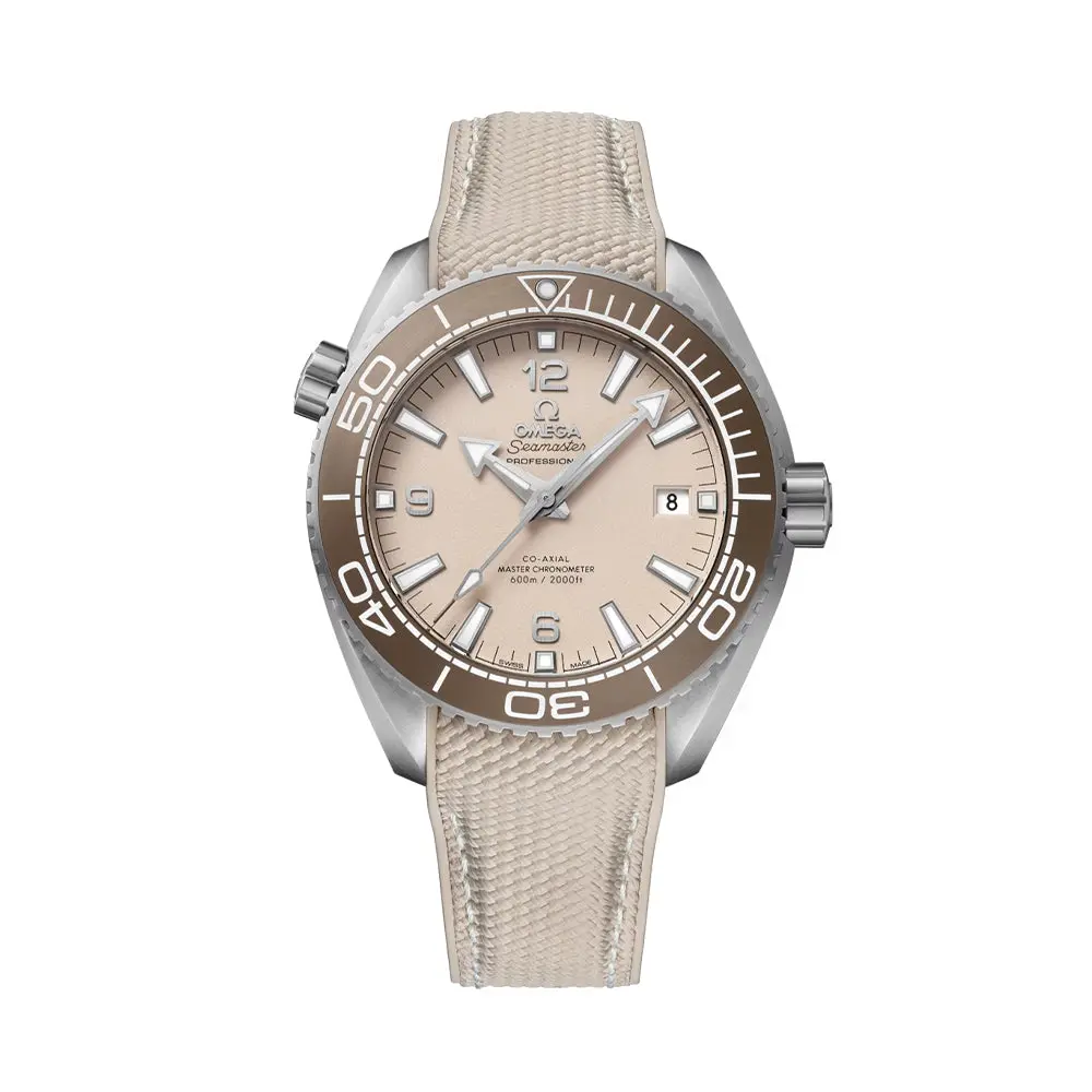 Seamaster Planet Ocean 600M 43.5Mm - Linen Beige On Rubber Strap 1