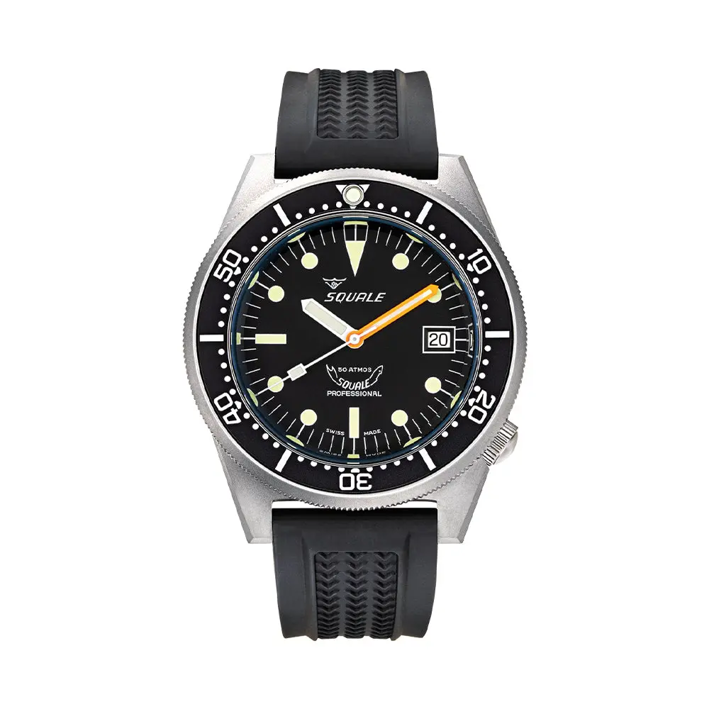 1521 Black Blasted 42Mm - Black On Rubber Strap 1