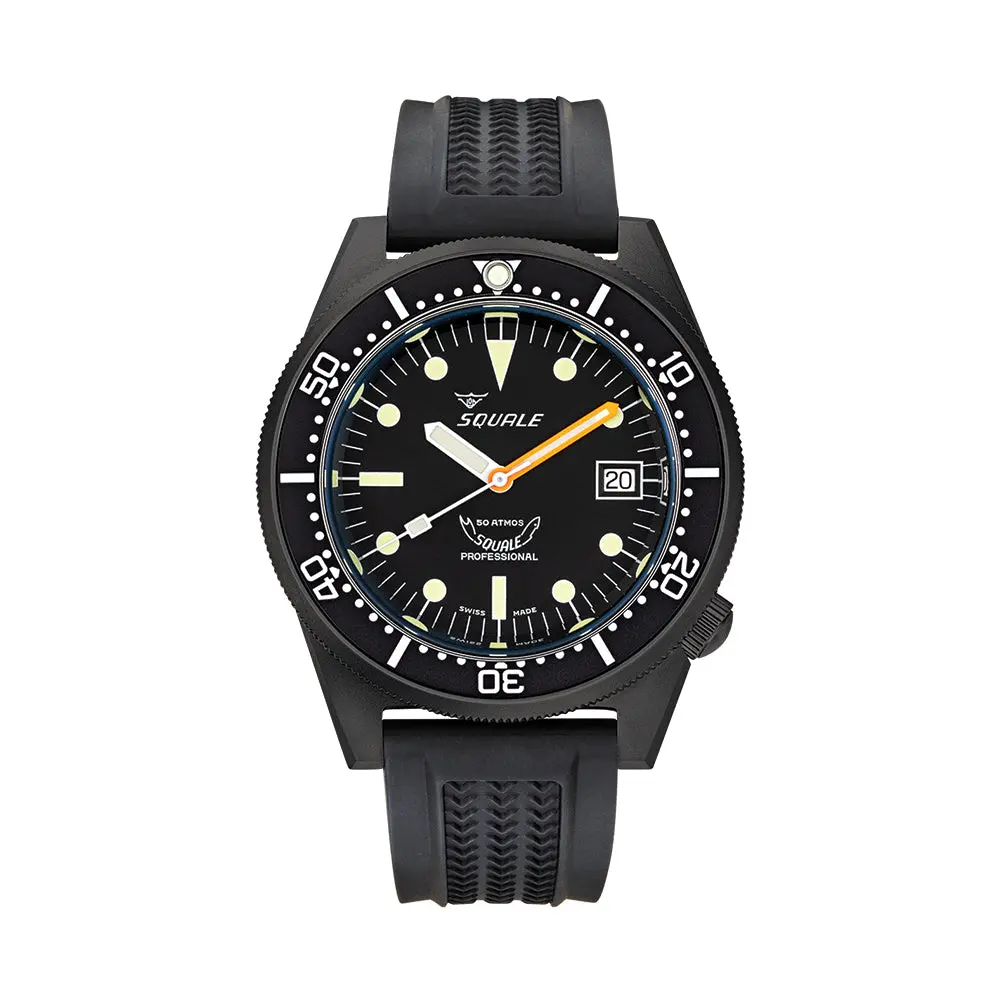 1521 Pvd 42Mm - Black On Rubber Strap 1
