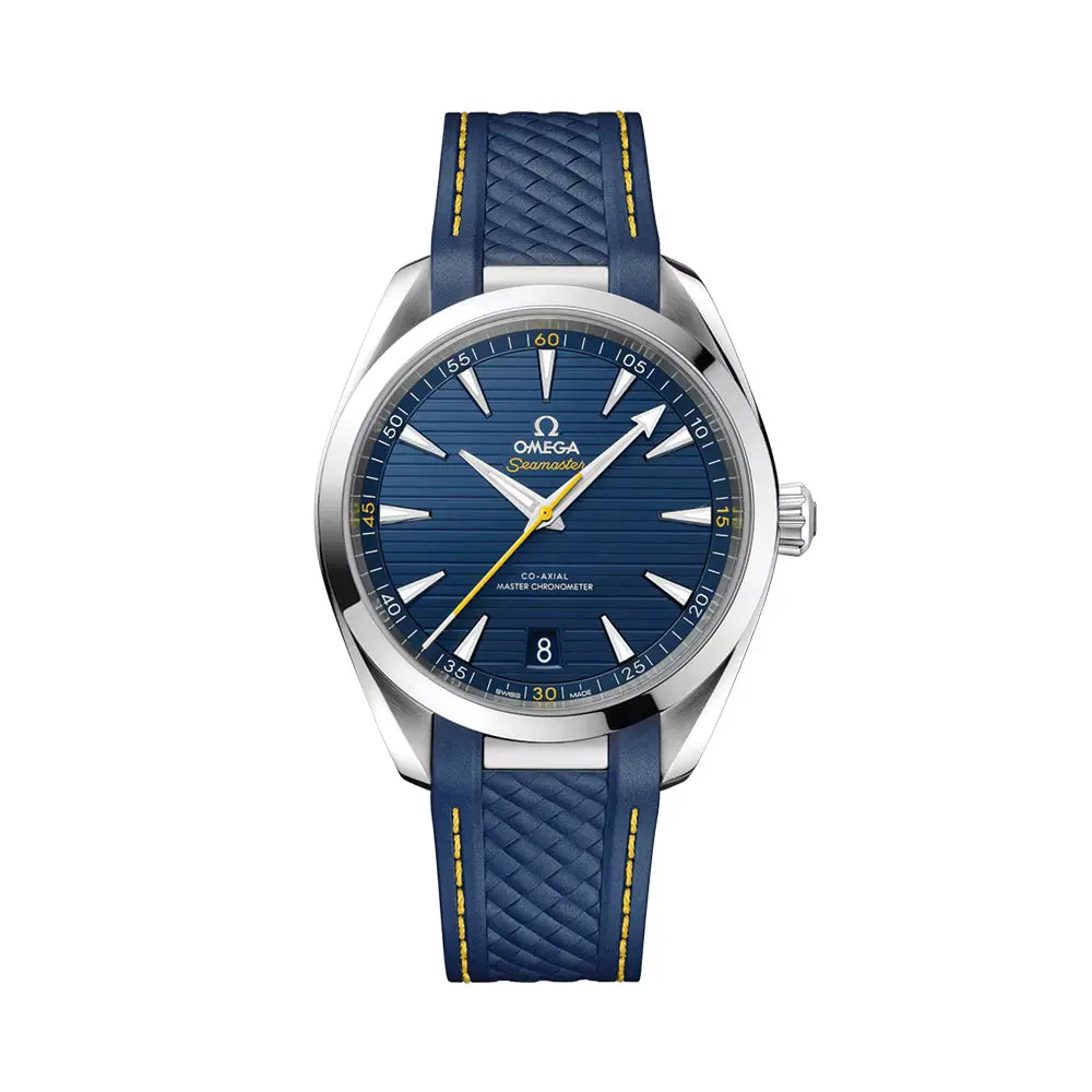 Seamaster Aqua Terra 150M 41Mm - Blue On Rubber Strap 1