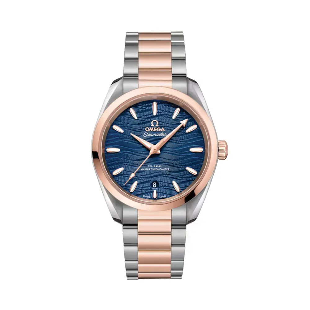 Seamaster Aqua Terra 150M Steel And Sedna™ Gold 38Mm - Blue On Bracelet 1