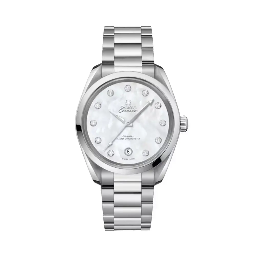 Seamaster Aqua Terra 150M 38Mm - White, Mother-Of-Pearl With Diamonds On Bracelet 1