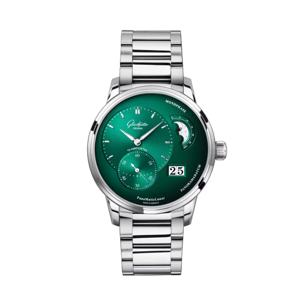 Panomaticlunar 40Mm - Green On Bracelet 1