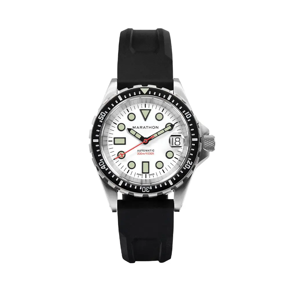Osar-D Type I Automatic With Date 36Mm - Arctic White On Rubber Strap 1
