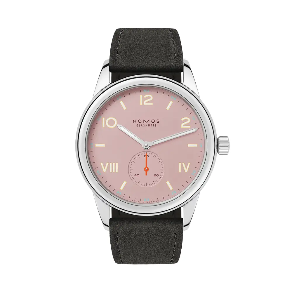 Club Campus Steel Back 38.5Mm - Rose On Leather Strap 1