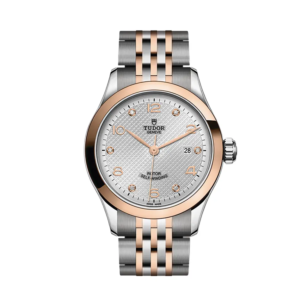 1926 Rose Gold Two-Tone 28Mm - Silver, Diamond-Set On Bracelet 1