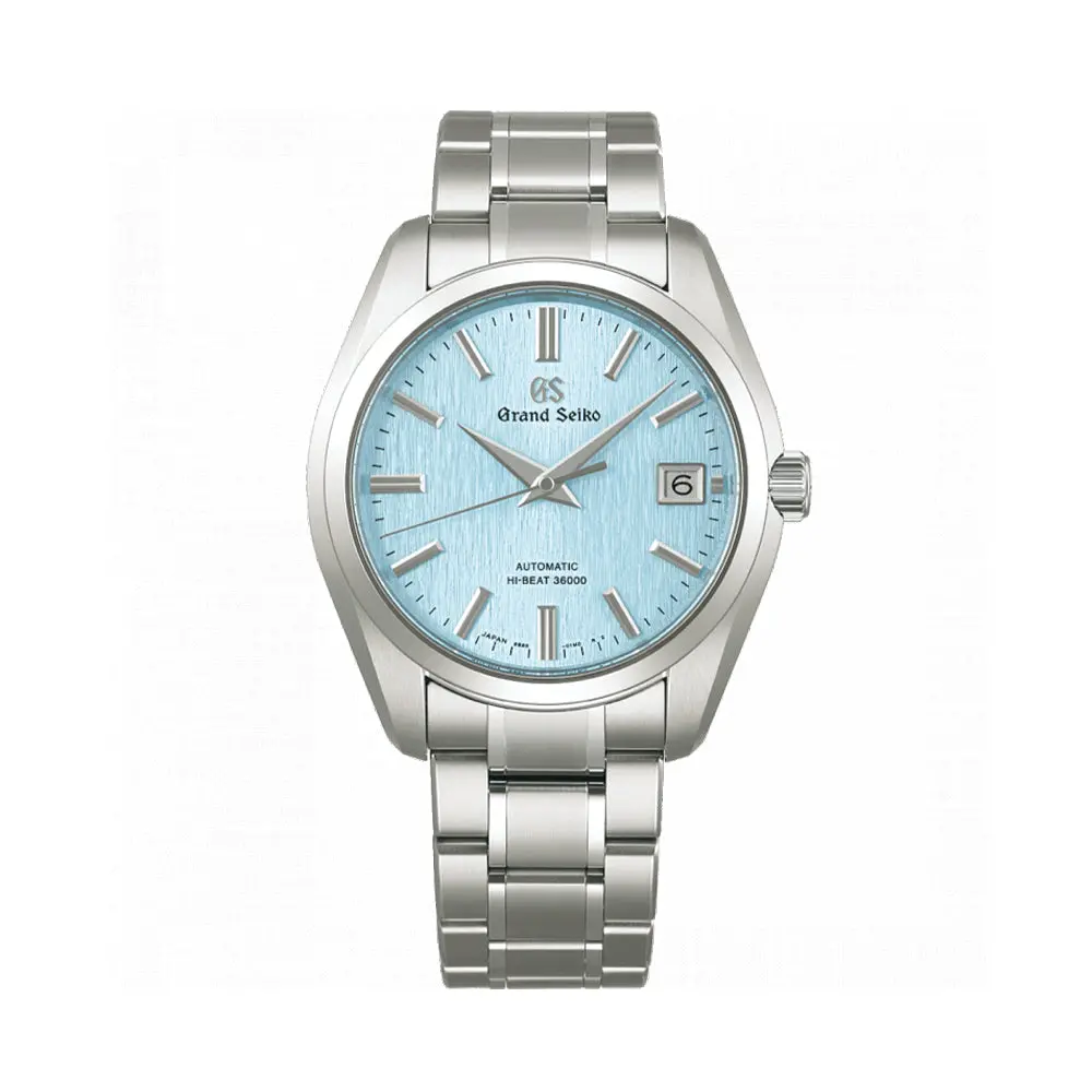 Sbgh349 "Icefall" Heritage Mechanical Hi-Beat 36000 Titanium 40Mm - Blue On Bracelet 1