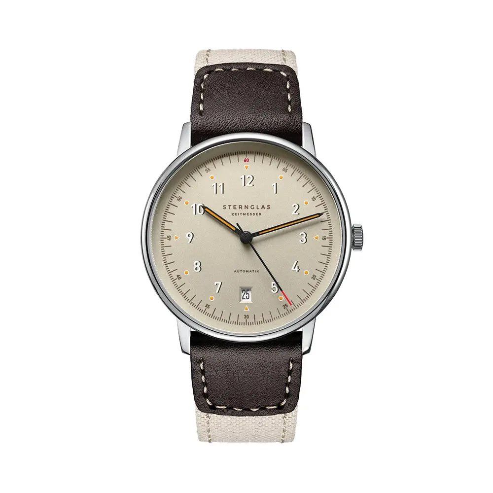 Lumatik Automatic 38Mm - Beige On Nylon Strap 1