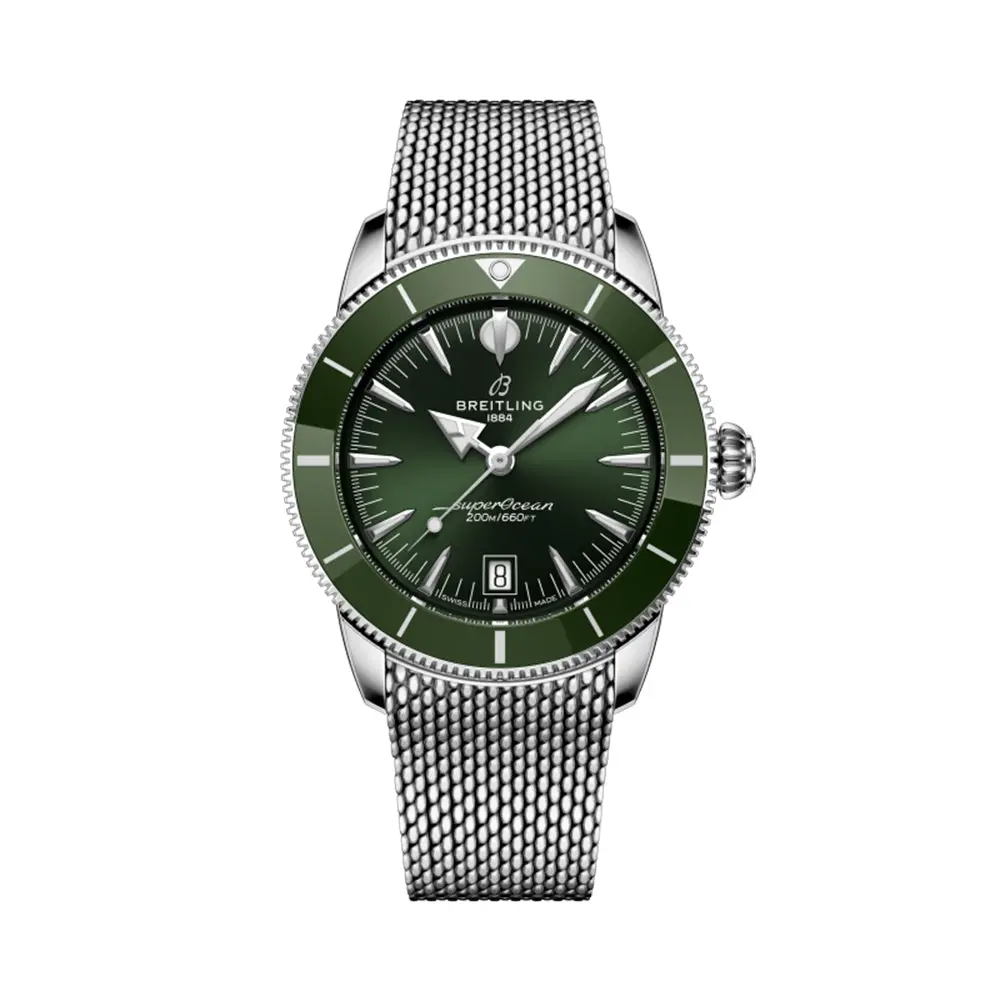 Superocean Heritage B31 Automatic 42Mm - Green On Bracelet 1