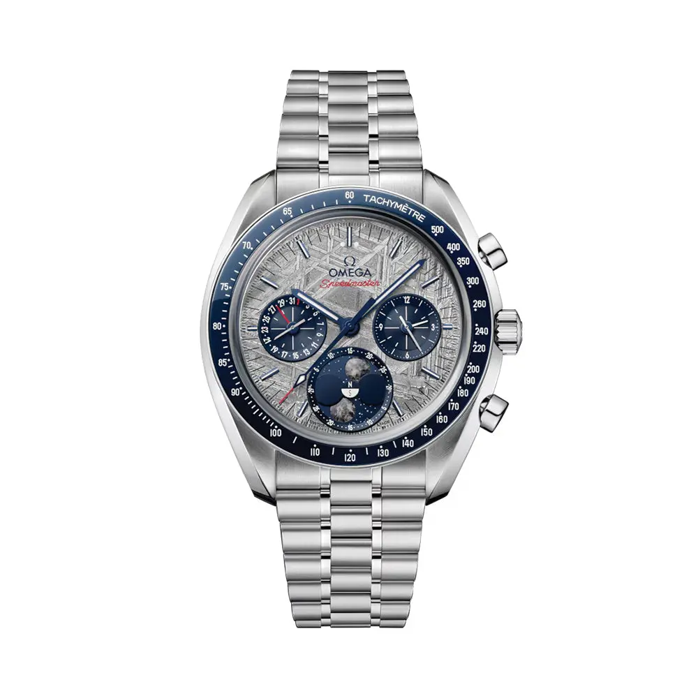 Speedmaster Moonphase Meteorite 43Mm - Galvanic Grey On Bracelet 1
