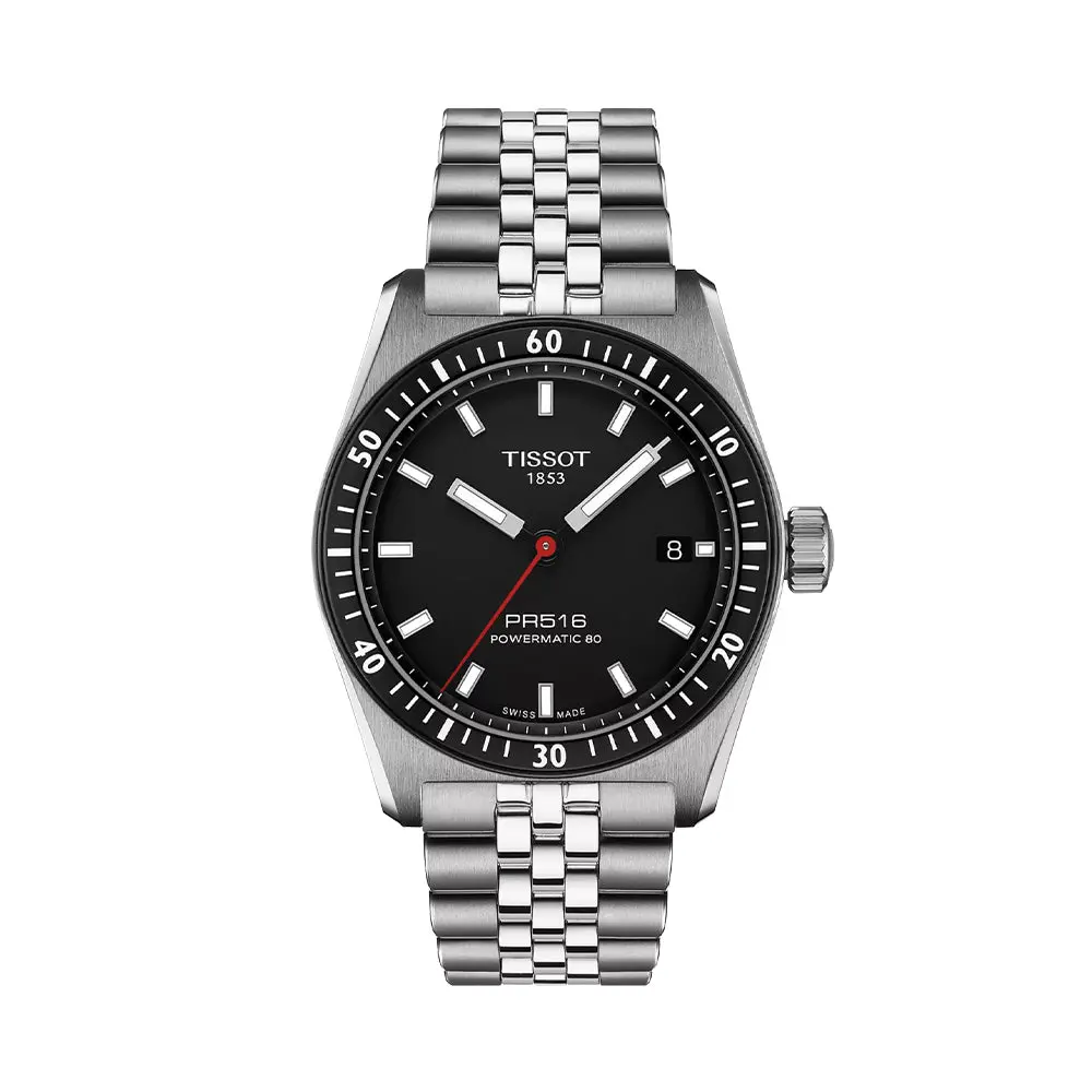 Pr516 Powermatic 80 38Mm - Black On Bracelet 1