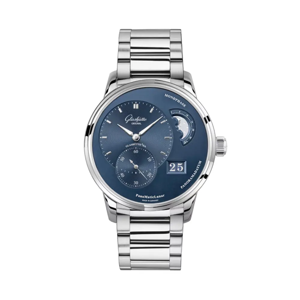 Panomaticlunar 40Mm - Blue On Bracelet 1