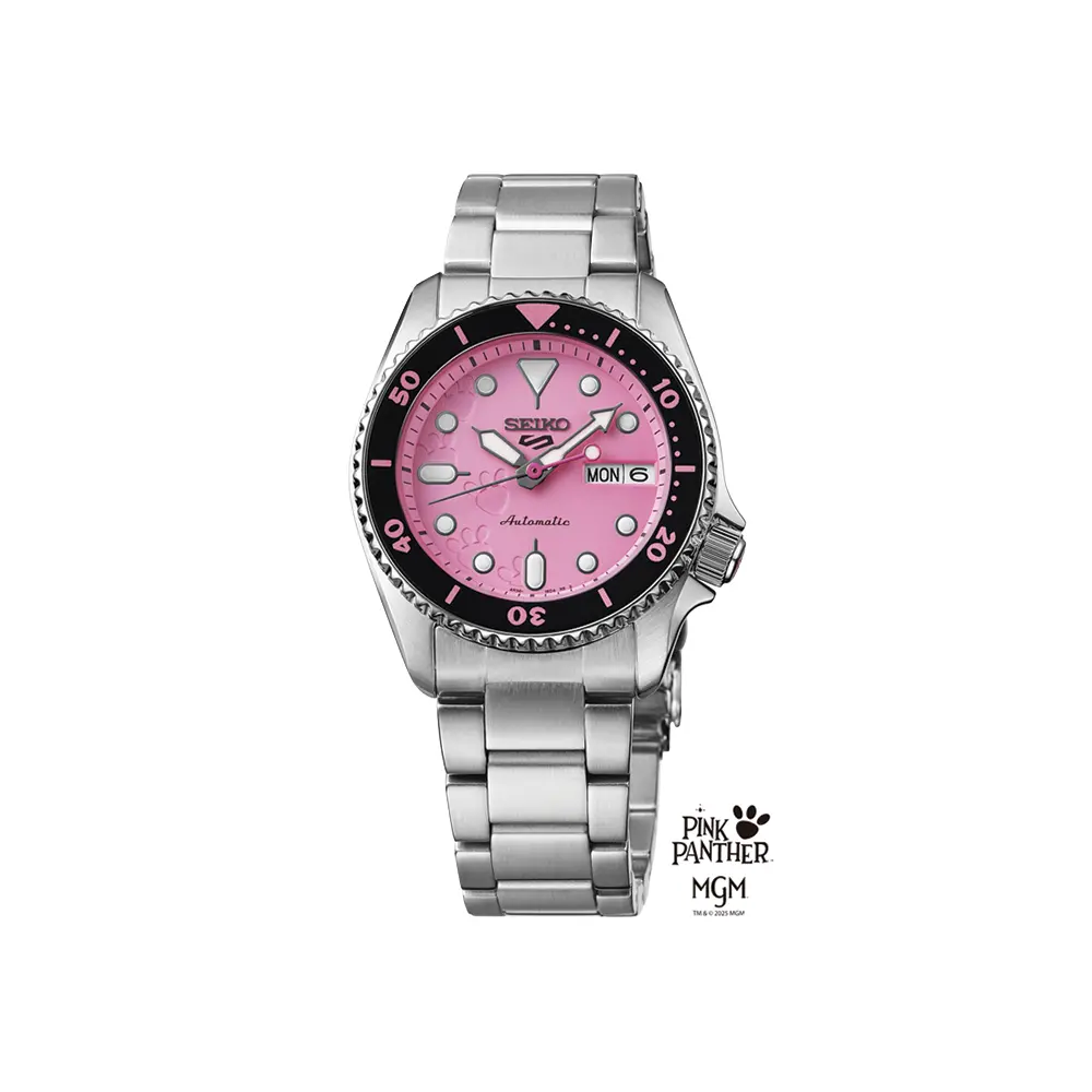 Srpm07 5 Sports Skx Pink Panther Limited Edition 38Mm - Pink On Bracelet 1