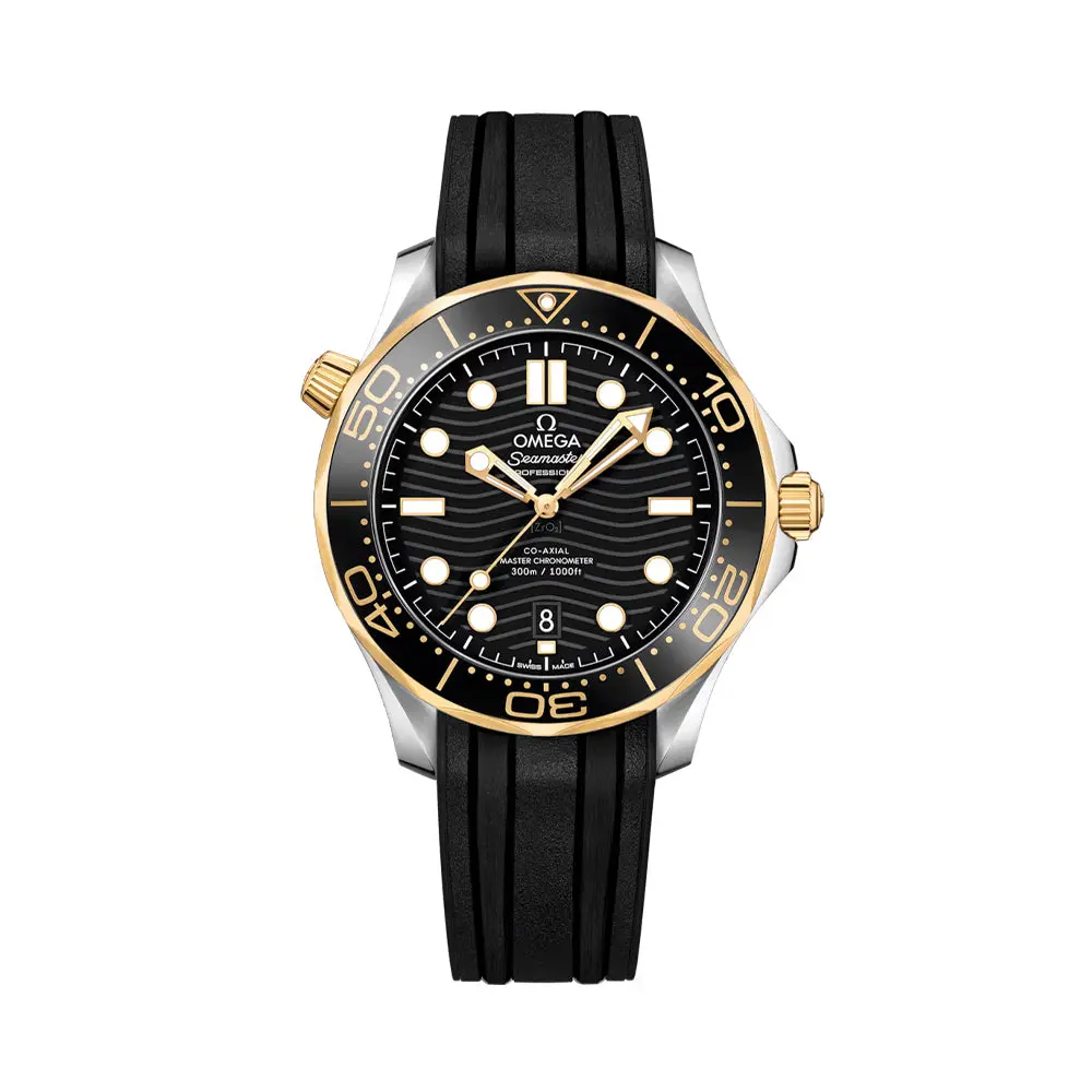 Seamaster Diver 300M Steel And Yellow Gold 42Mm - Black On Rubber Strap 1