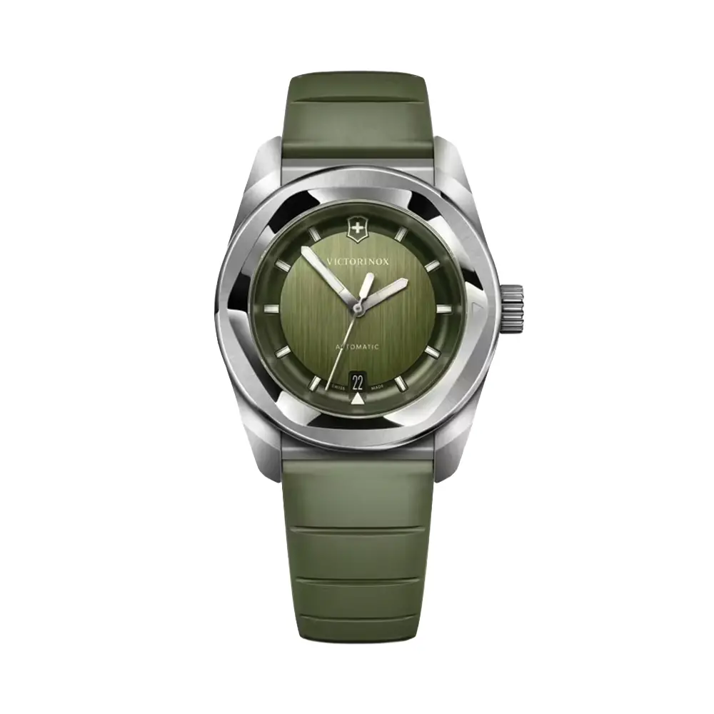 Concept One Automatic 39Mm - Green On Rubber Strap 1