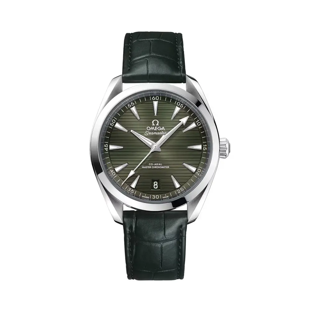Seamaster Aqua Terra 150M 41Mm - Green On Leather Strap 1