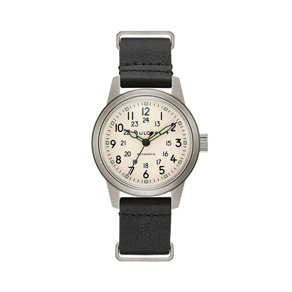 Hack Watch 38Mm - Ivory On Leather Strap 1