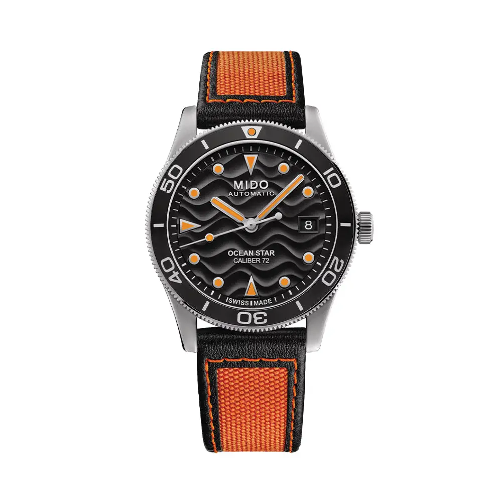 Ocean Star 39Mm - Black On Fabric Strap 1