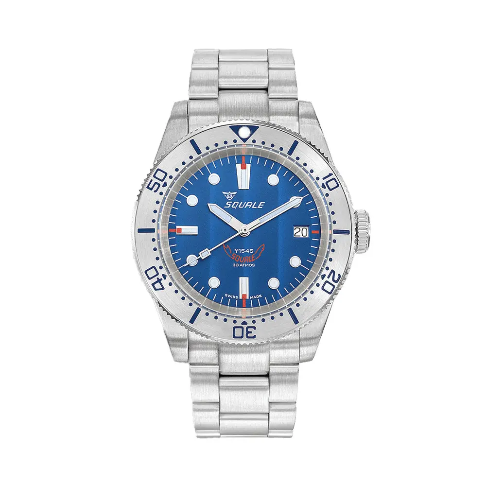 1545 Steel 40Mm - Blue On Bracelet 1