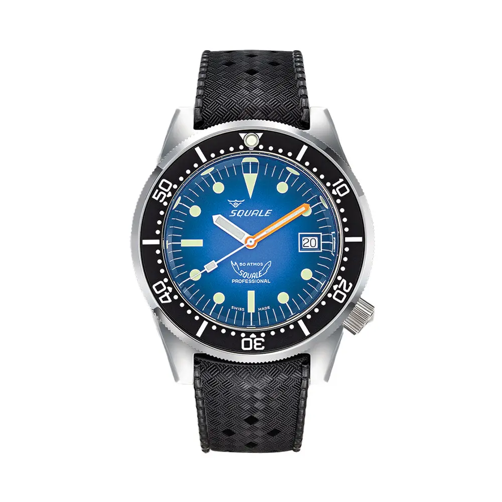 1521 Blue Ray 42Mm - Blue On Rubber Strap 1