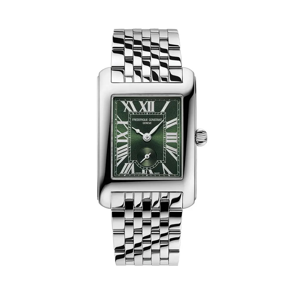 Classics Carrée Small Seconds 36X25mm - Green On Bracelet 1
