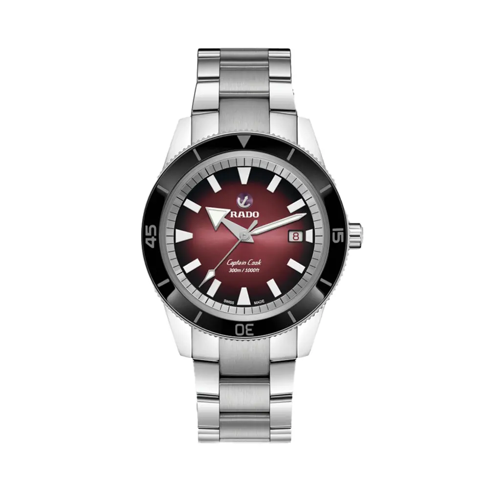Captain Cook Automatic 42Mm - Red On Bracelet 1