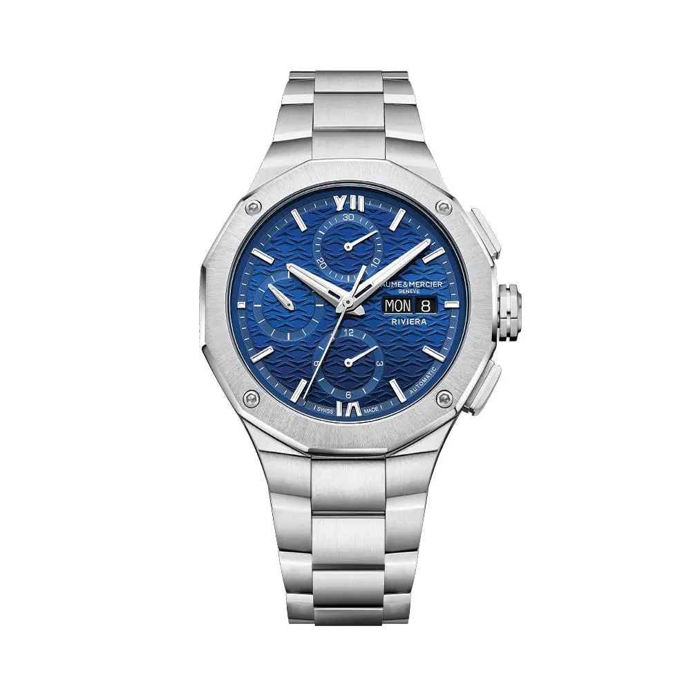 Riviera 10826 Automatic Chronograph 41Mm - Blue On Bracelet 1