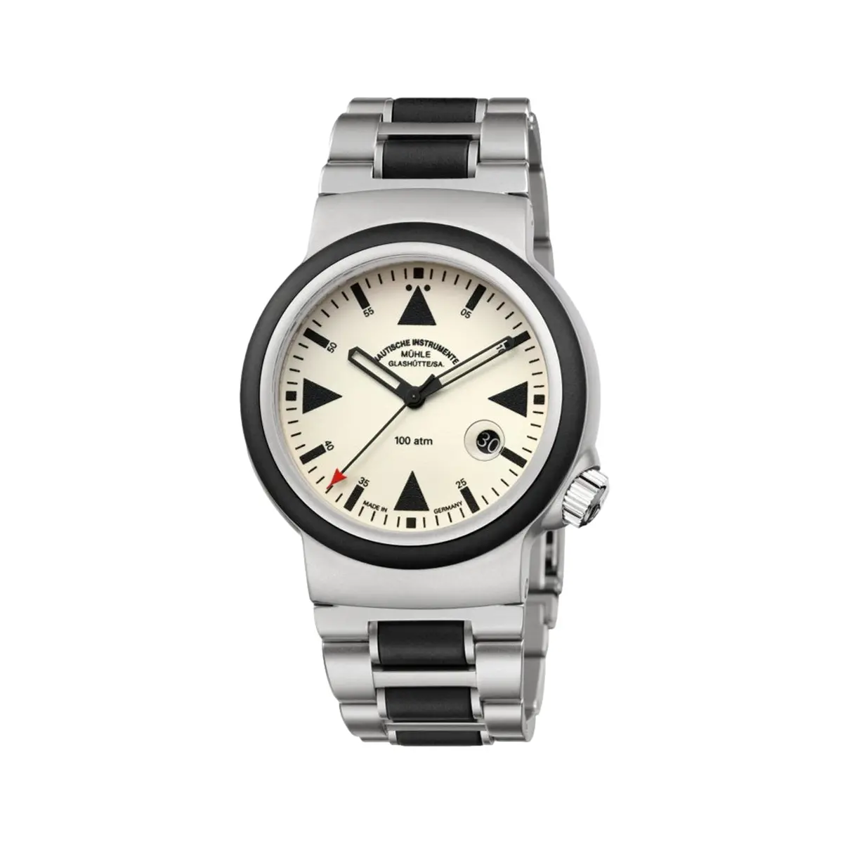 S.A.R. Rescue Timer 42Mm - Lumen Cream On Bracelet 1