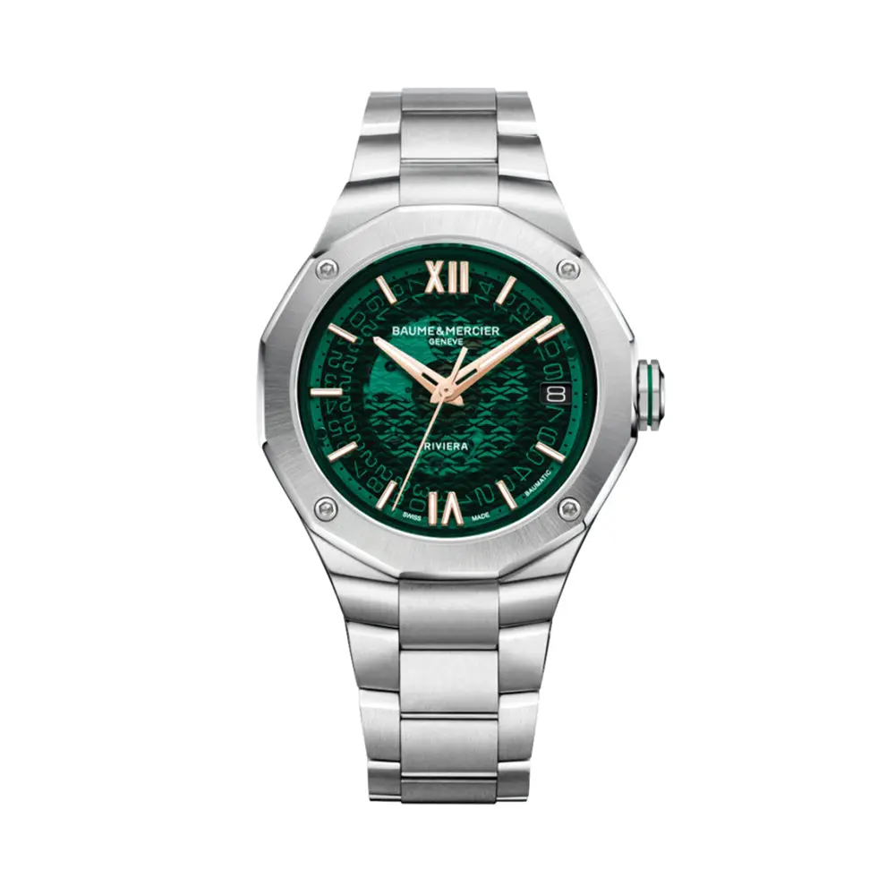 Riviera 10770 Baumatic 39Mm - Green On Bracelet 1