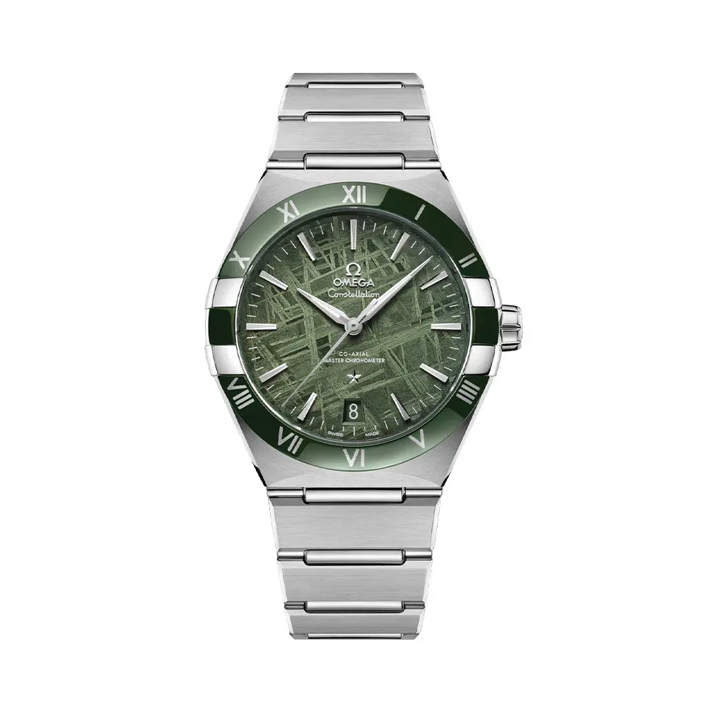 Constellation 41Mm - Green Meteorite On Bracelet 1