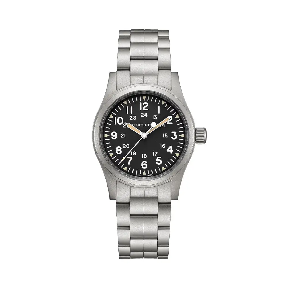 Khaki Field Mechanical 38Mm - Black On Bracelet 1