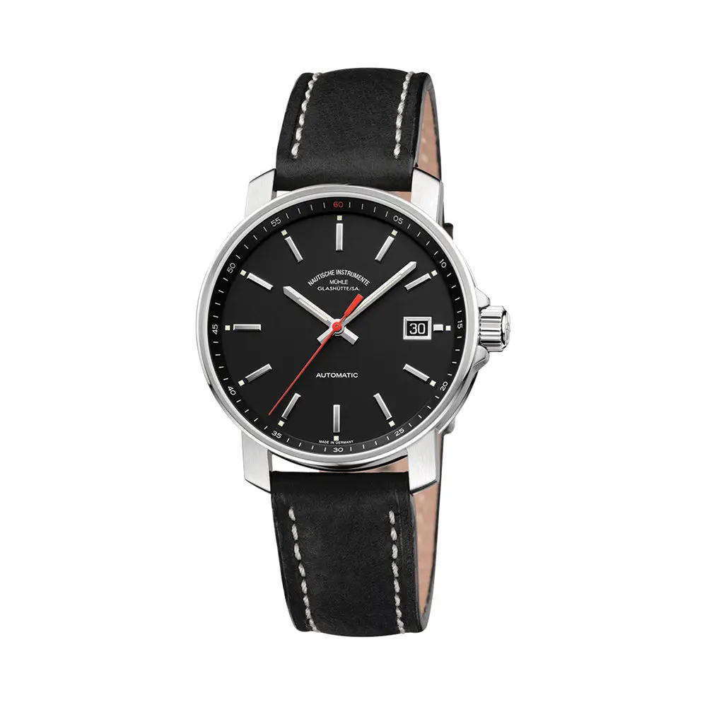 29Er 36.6Mm - Black On Leather Strap 1
