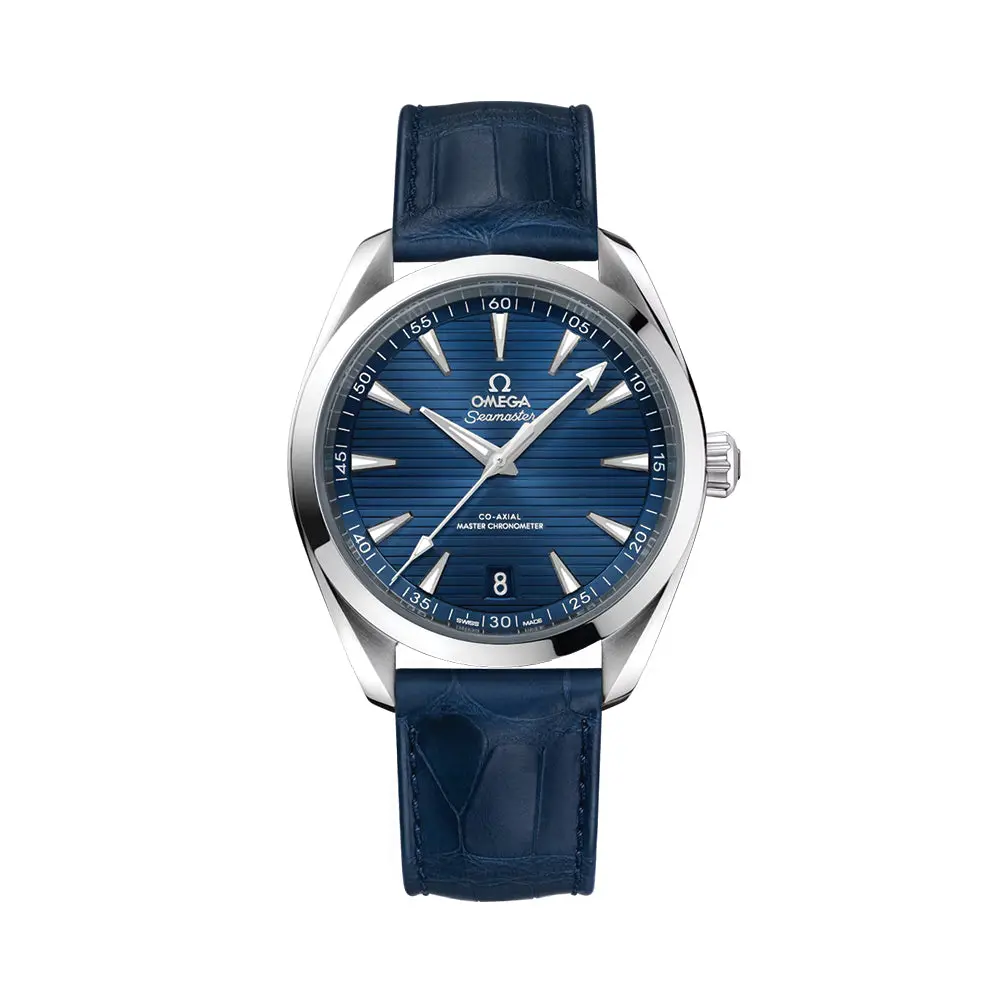 Seamaster Aqua Terra 150M 41Mm - Blue On Leather Strap 1