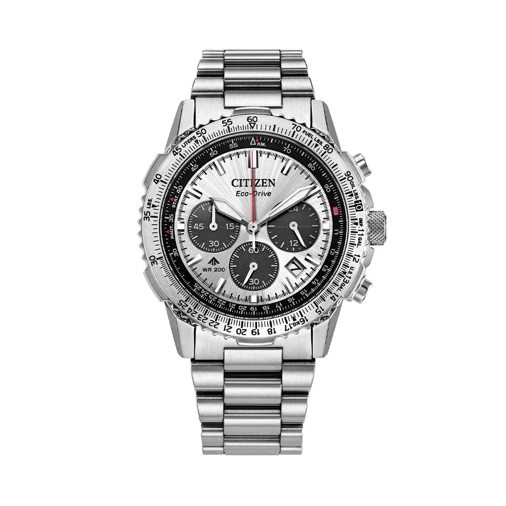 Promaster Navihawk Eco-Drive 40Mm - Silver On Bracelet 1