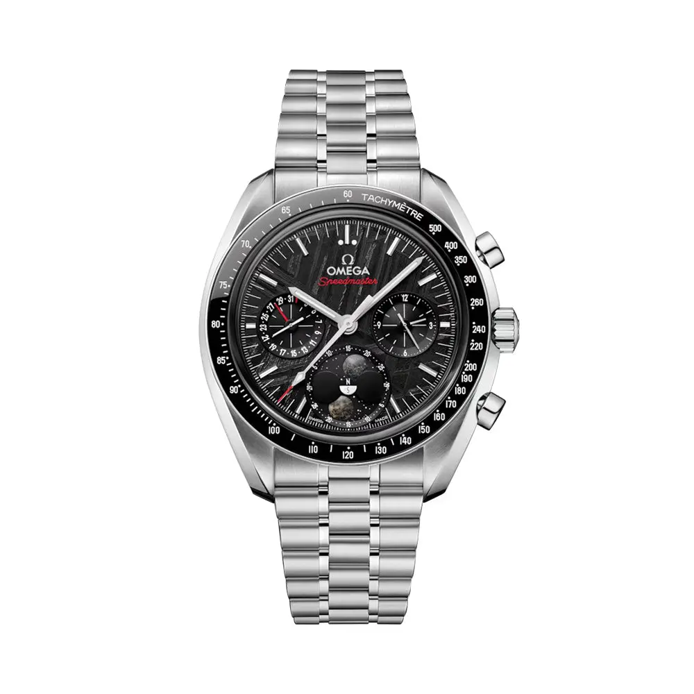 Speedmaster Moonphase Meteorite 43Mm - Black On Bracelet 1