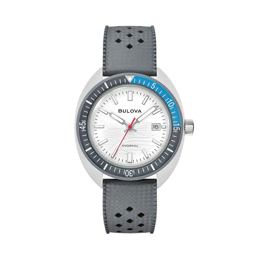 Snorkel Great White Shark 41Mm - White On Rubber Strap 1