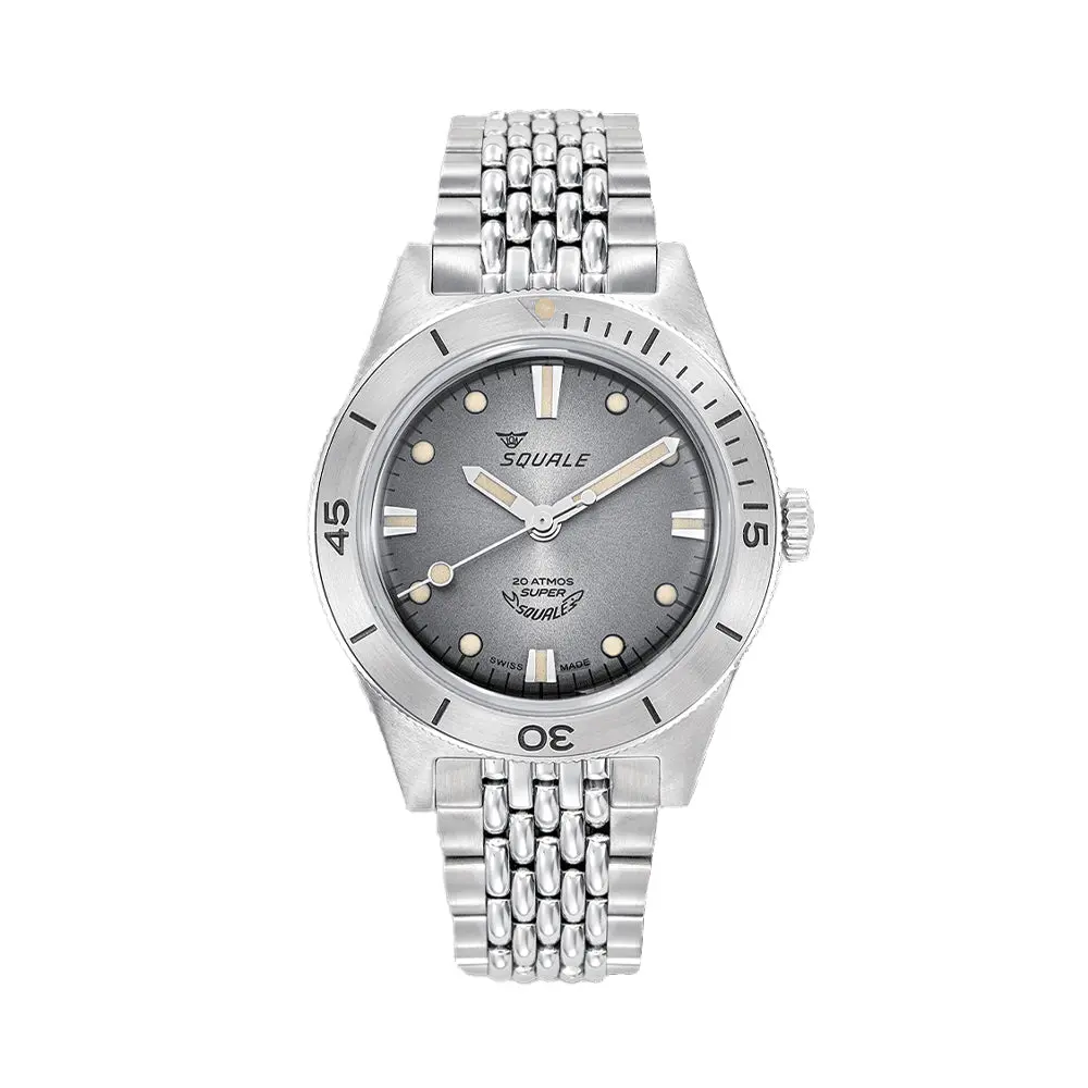 Super-Squale 38Mm - Sunray Grey On Bracelet 1