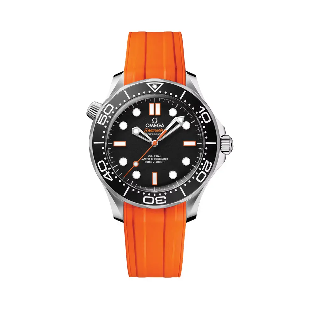 Seamaster Diver 300M 42Mm - Black On Rubber Strap 1